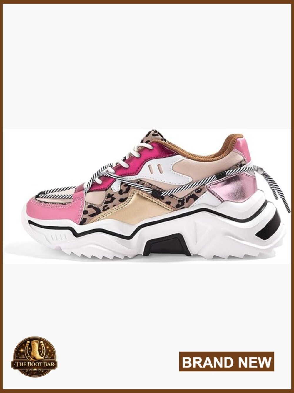 Platform Sneakers Chunky Dad Walking Shoes Retro Colorblock Fashion